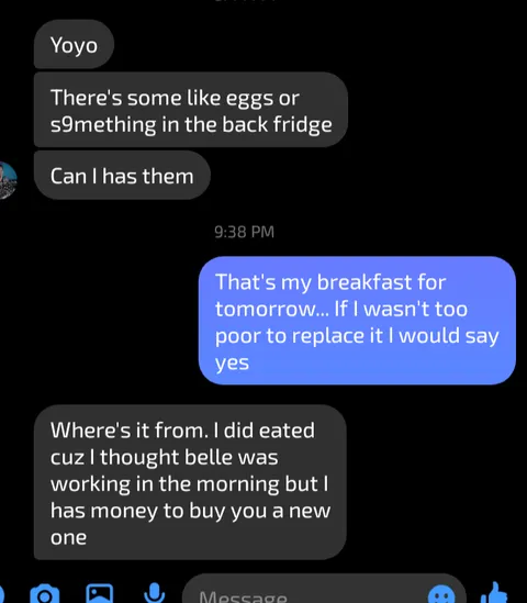 Coworker ate my food