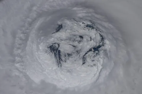 The eye of the super typhoon Ragasa. By astronaut Jonny Kim