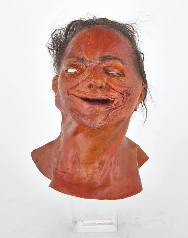 Some props for the demons, including some unused ones, in the movie Jacob’s Ladder (1990)