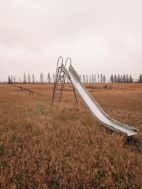 Abandoned playground in North Dakota