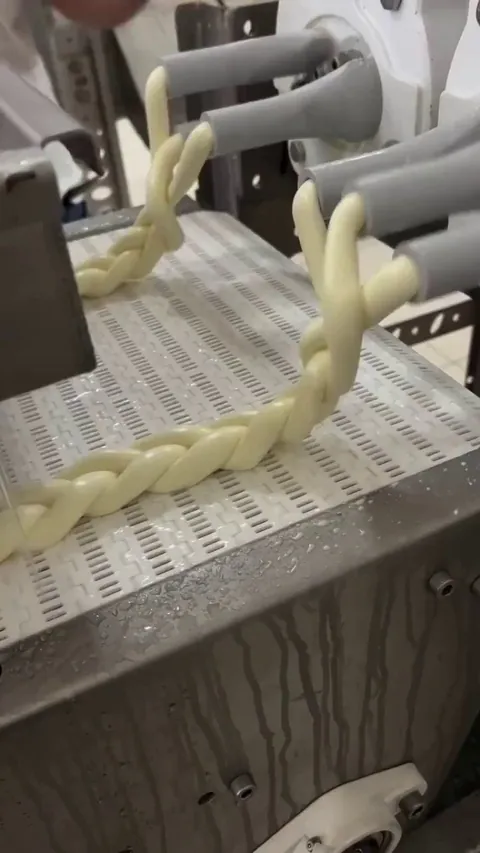The process of making braided bread