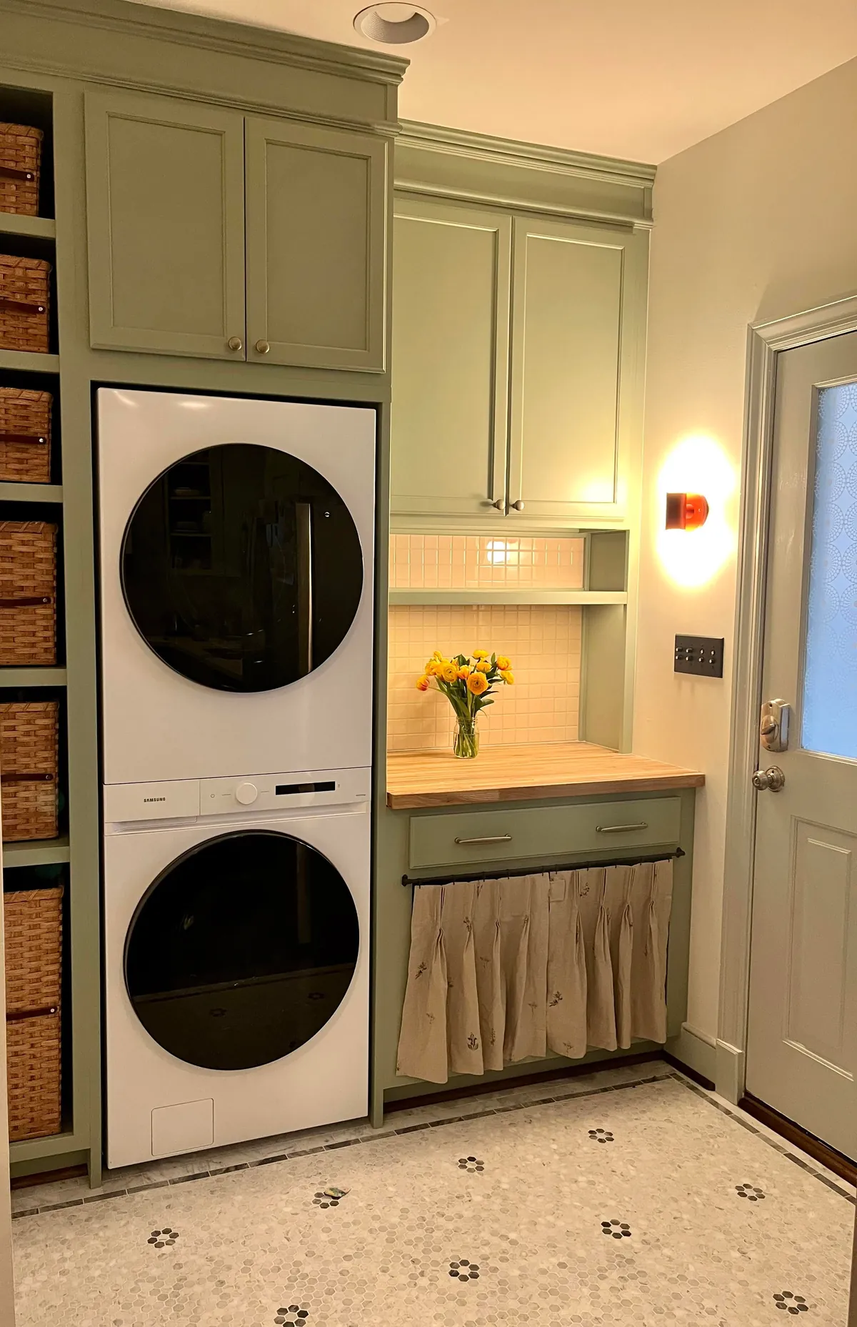 New laundry nook in our 150yr old house! After/Before and Full Process