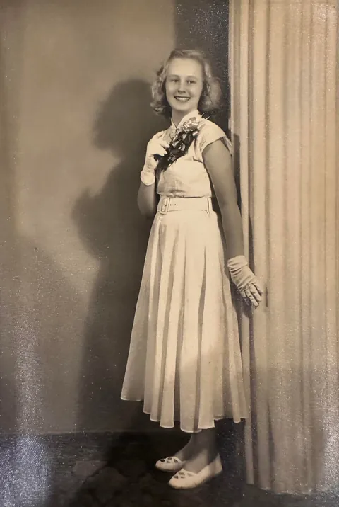 My mom’s Catholic confirmation, around 1945-46 when she was 11-12