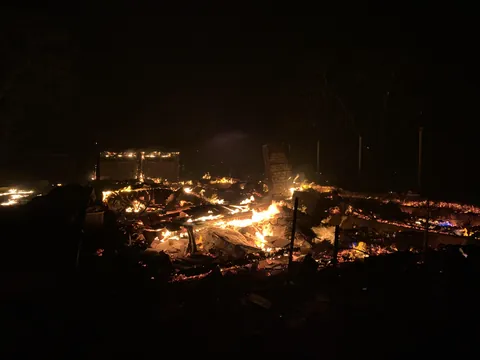 Just bought our dream home less than 2 months ago. Tonight I watched it burn to the ground in a massive wildfire.