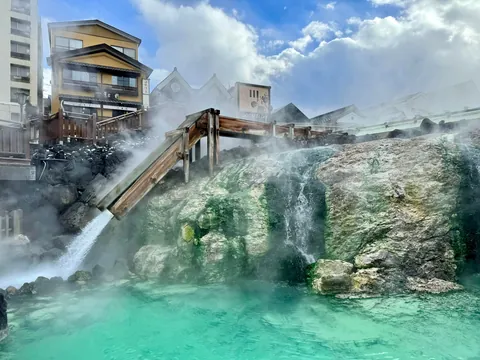 December in Kusatsu, one of the best onsen town in Japan