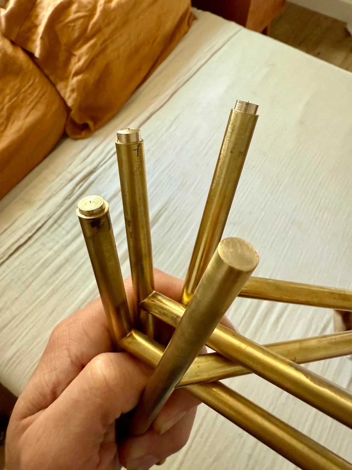 I made a pair of wall sconces for my bedroom renovation