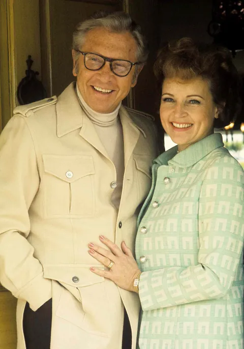 Betty White and husband Allen Ludden, 1972