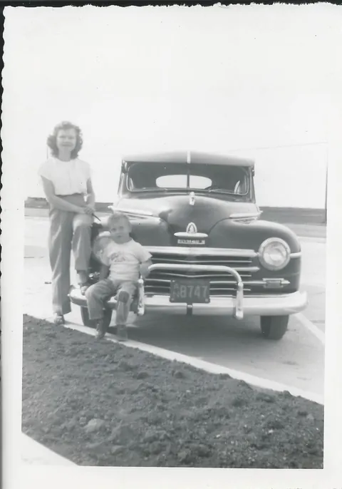 My dad and his parents circa 1950