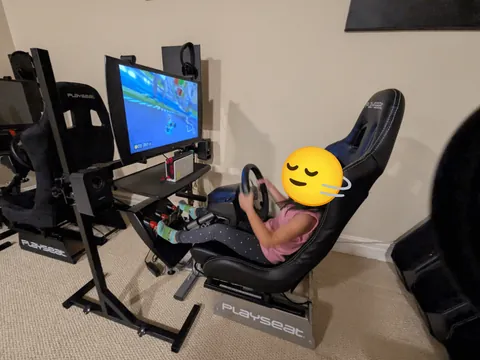 My family's MARIO KART 8 Arcade Racing Corner