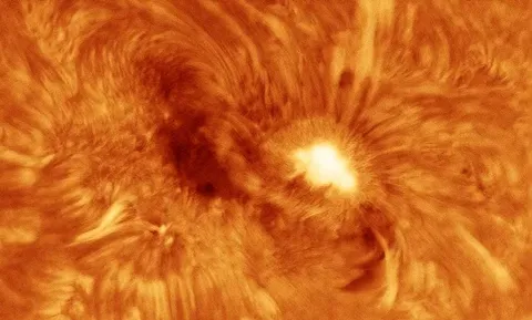 I captured the Sun in very high resolution using a special prototype telescope from my backyard