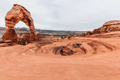 I went to Arches National Park today, and it was deserted. I had Delicate Arch all to myself