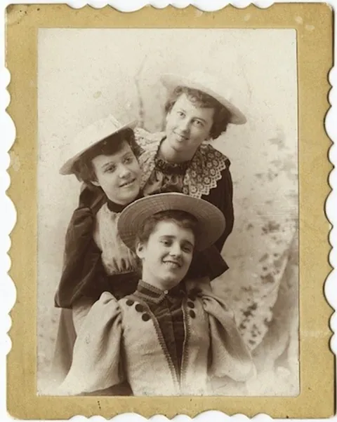 Some photos of people smiling and having fun during the Victorian Era (late 1800s)