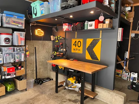 Surprised my husband with a little garage makeover