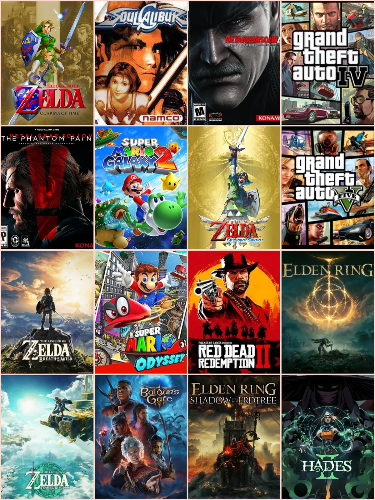 Games that have been rated a perfect 10/10 by the majority of the 5 oldest major review outlets