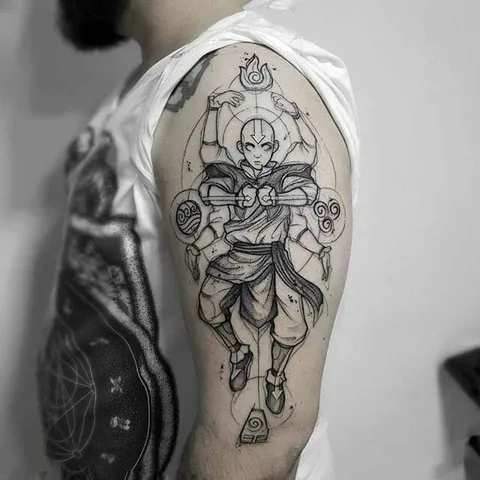 Aang tattoo, Avatar: the last air bender