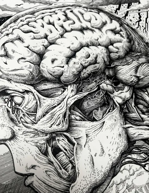 My best friend, Bowen Bramwell, drew this by hand. I thought it was worth sharing.