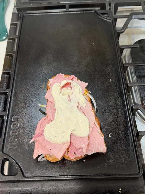 [homemade] hot ham and cheese