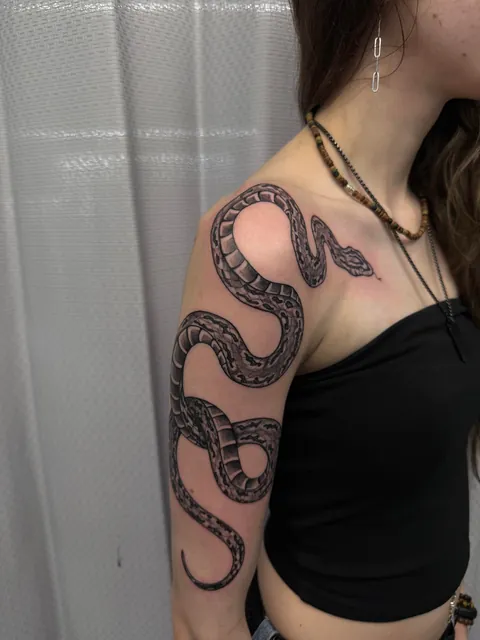 asked for a tattoo of my snake and they did NOT disappoint
