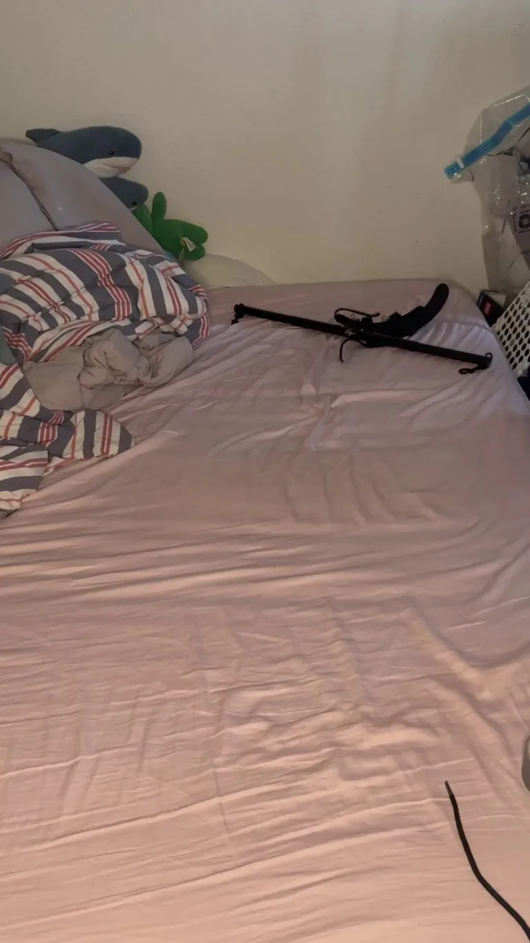 Naughty puppy bound masked and left [f]