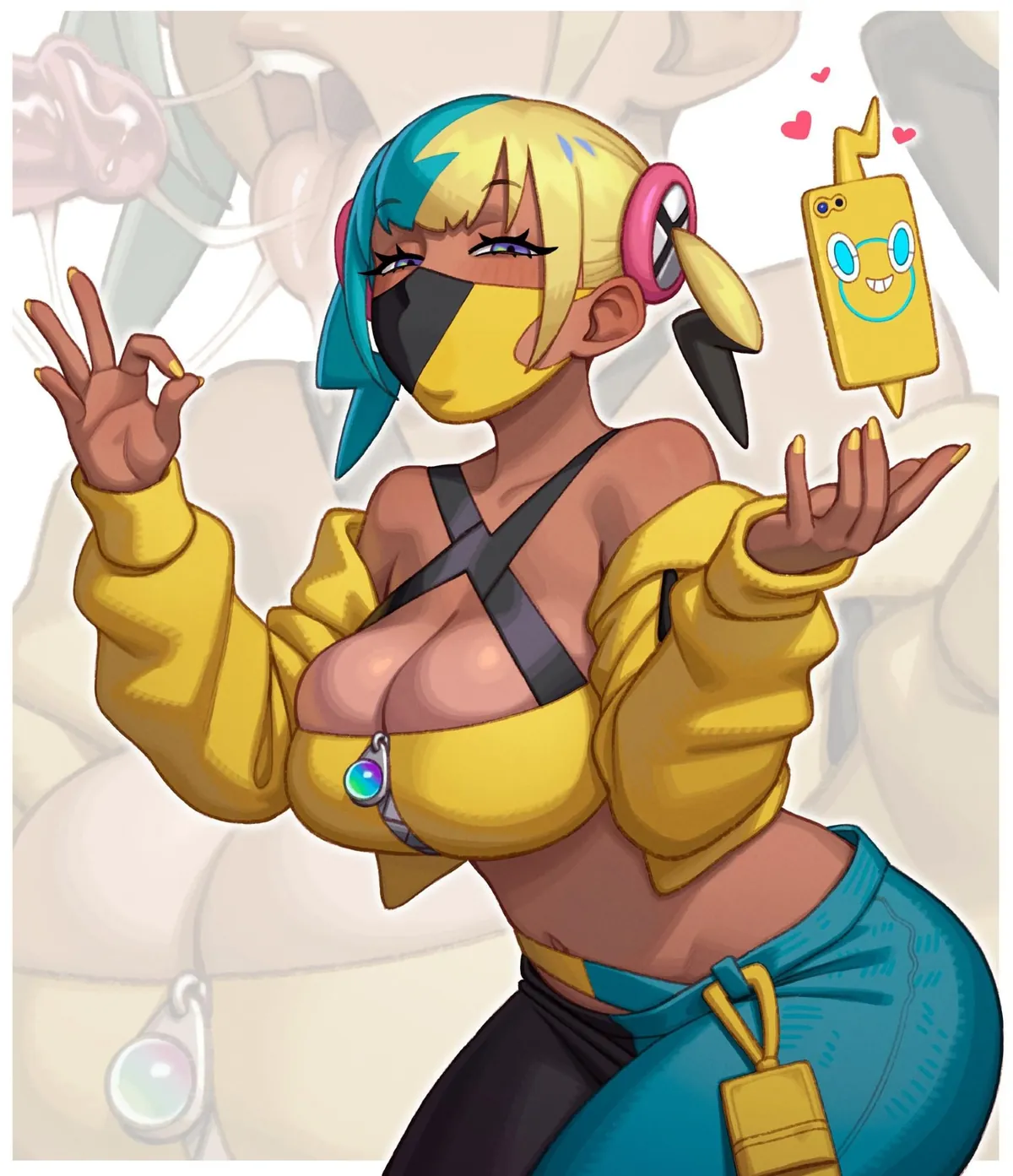 Canari's mask trick (rizdraws)