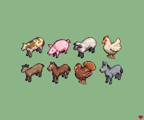 32x32 Farm Animals