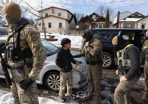 ICE kidnapping a child because he doesn't have proof of citizenship on hand, just a snack.