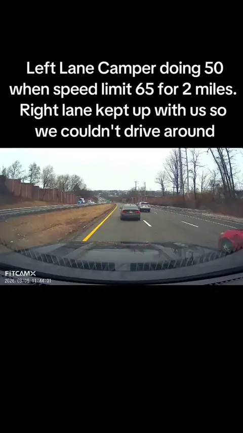 Left lane camper gets pulled over