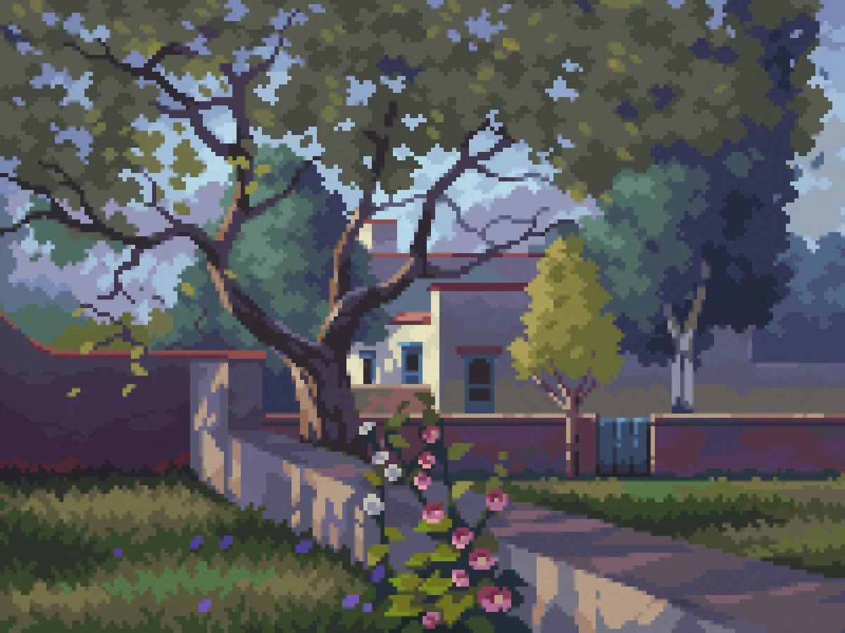 Pixel Study of "Desert Garden" by Phil Starke