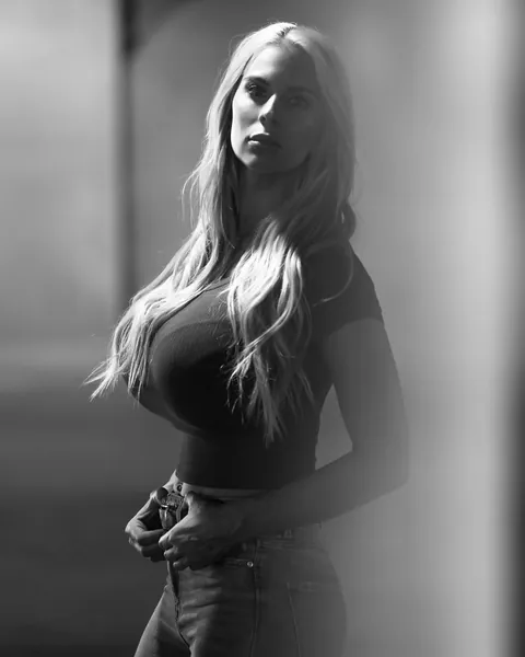 Super busty fitness model