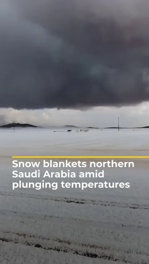 Snow in Saudi Arabia