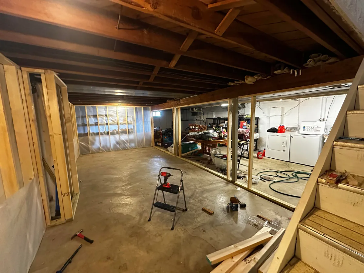 I finished a portion of my basement