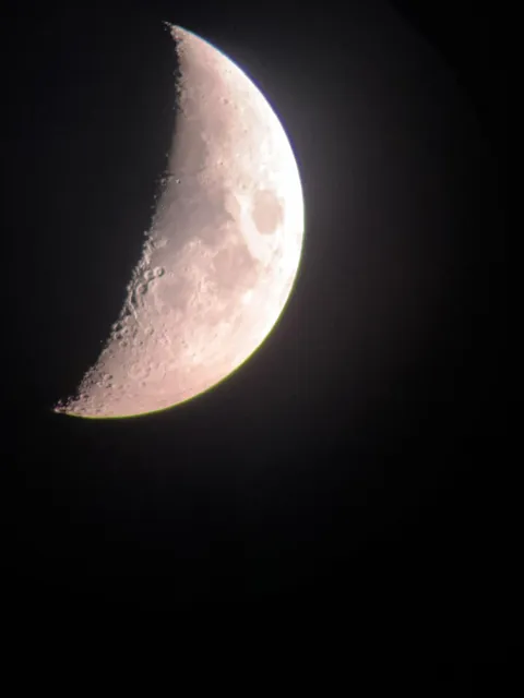 Man on the moon smiling at us all. Taken minutes ago