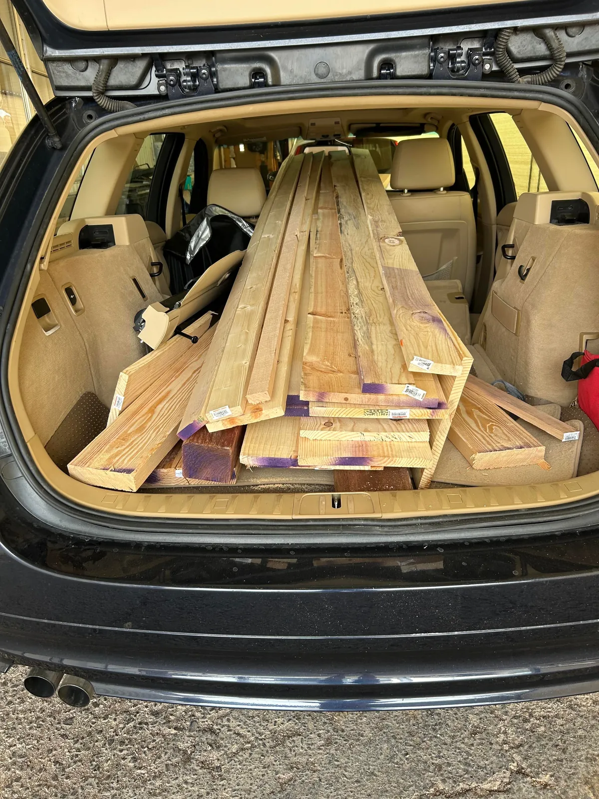 Scored $320 of lumber for $90. Now I get to pay $500 for a new windshield