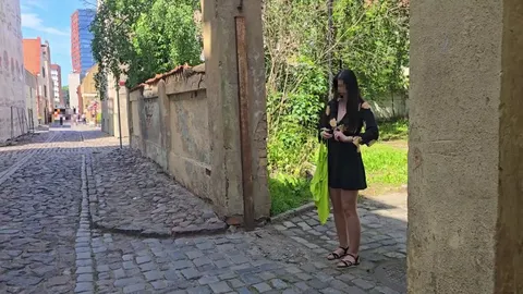 Dared to change my outfit in a crowded old town. Got caught. Some people asked not to be in the video so they are blurred.