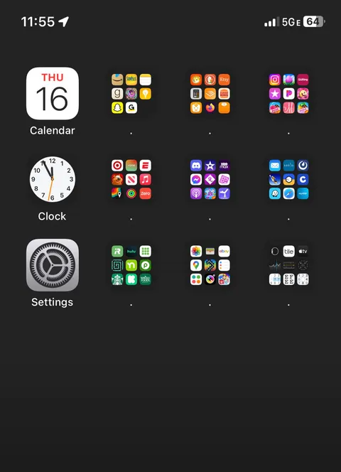 Sorted my apps by color. I like it but everyone else finds it mildly infuriating.