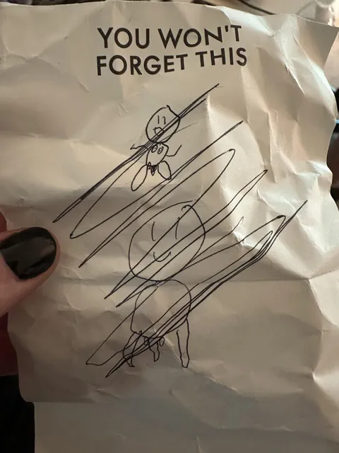 My son (almost 8) saw naked marble statues for the first time yesterday, just found this on the floor