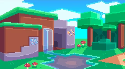 i tried making minecraft pixel art (ive barely done pixel art in my life)