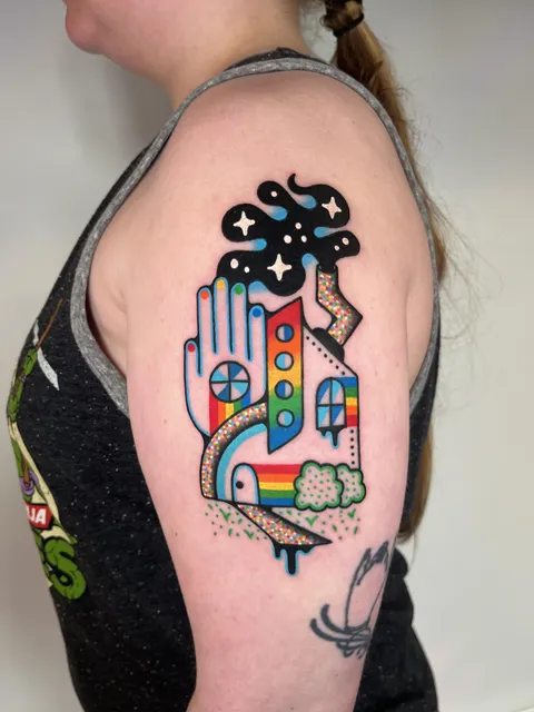 “Handhouse” by Winston the Whale at Dental Bonez Clubhouse in Portland, OR 