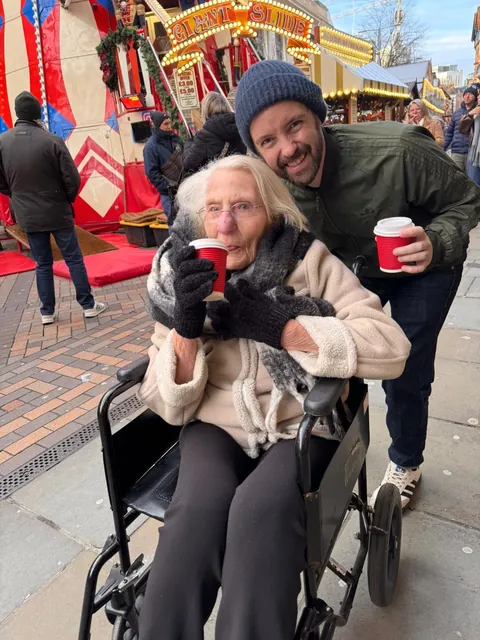 This is Kath, a neighbour of mine who I like to take out when I can. She's 100 (and a bit) years old. She wanted to say hi to the "Internet people" this Christmas.