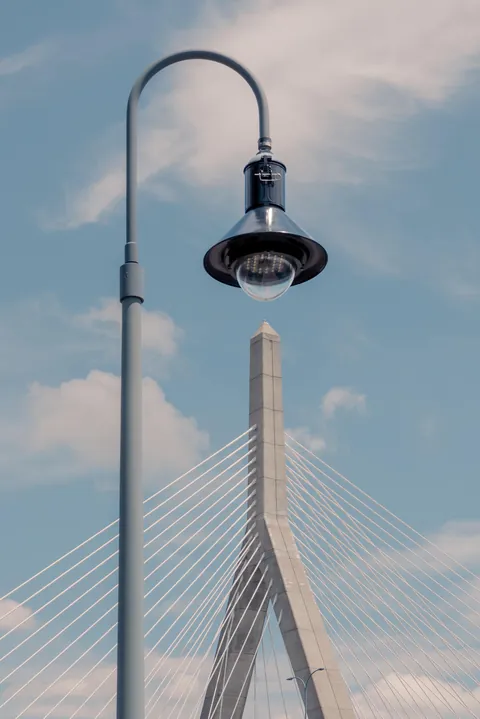 ITAP of a bridge and streetlight