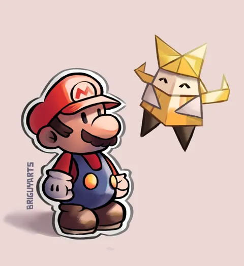Some Paper Mario Fan Art ! ( by me )