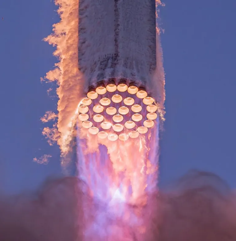 [OC] I just captured my bucket list shot, a closeup of engines firing on the largest rocket ever