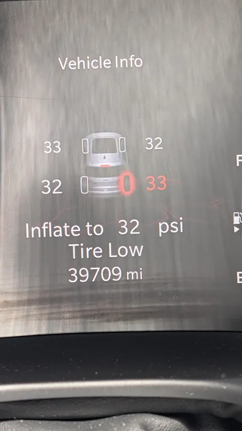 My car says to air tire... When it already has air.