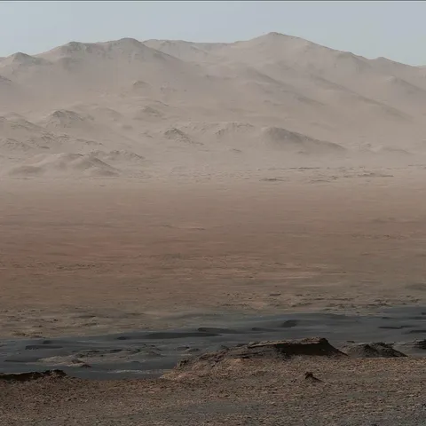 Mars. The image was taken by Curiosity Rover in Gale crater.