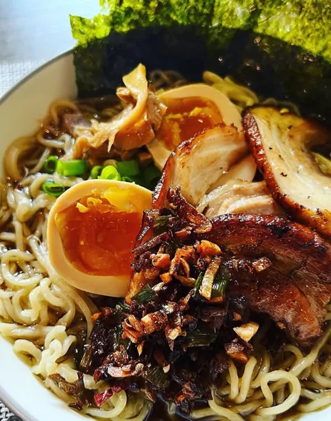 Tokyo style shoyu ramen made complete from scratch