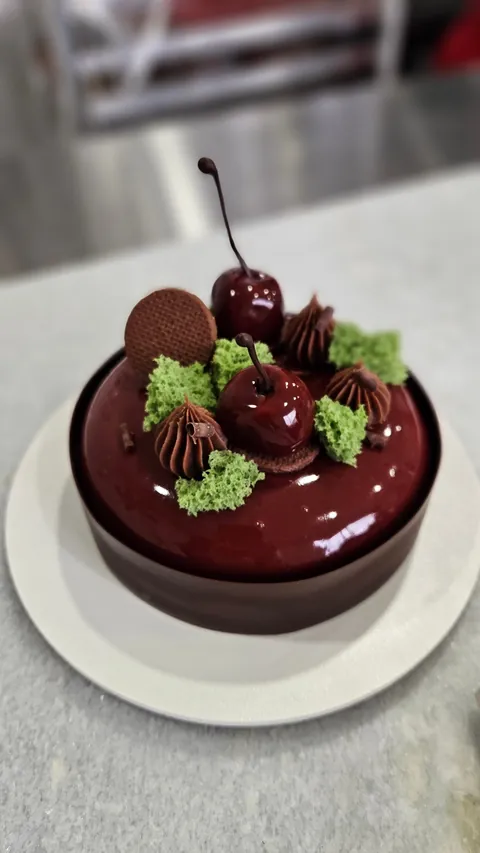 [Pro/chef] I took a mango and cherry entremet class