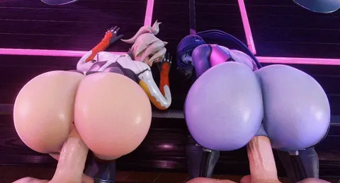 mercy &amp; widowmaker got flanked by the enemy (volkor)