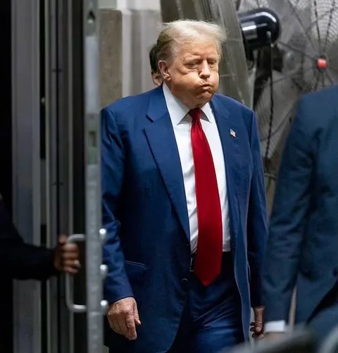 PsBattle: Trump Blowing Out His Cheeks