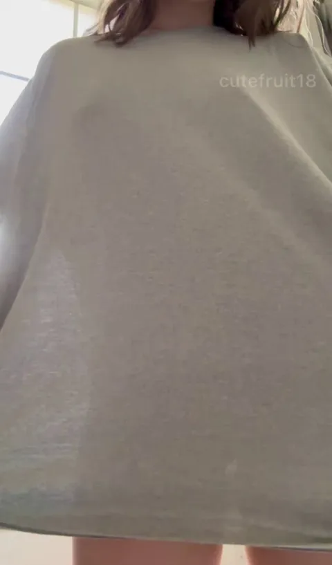 i love lingerie, but i still feel sexy in something simple like a shirt with nothing underneath