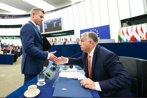 Péter Magyar and Viktor Orbán meet for the first time in the European Parliament